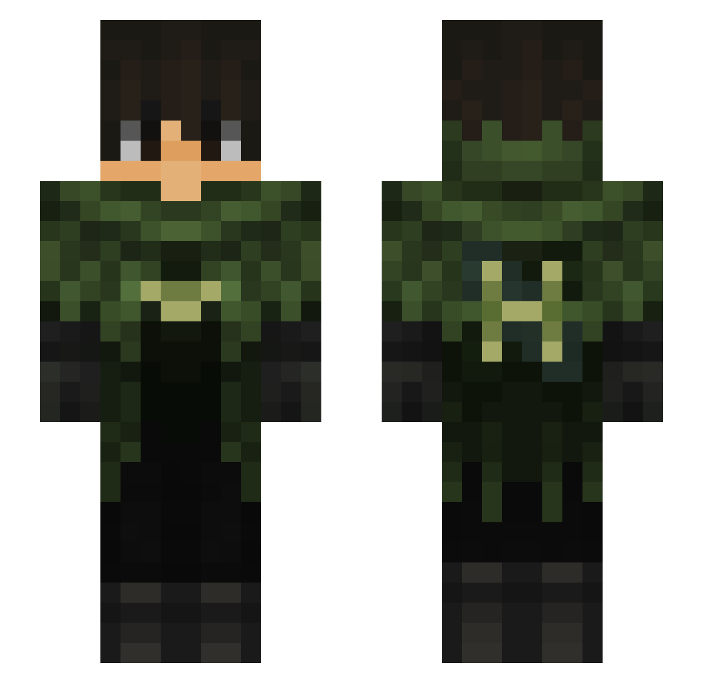 _MEM0_ Minecraft skin, front and back view