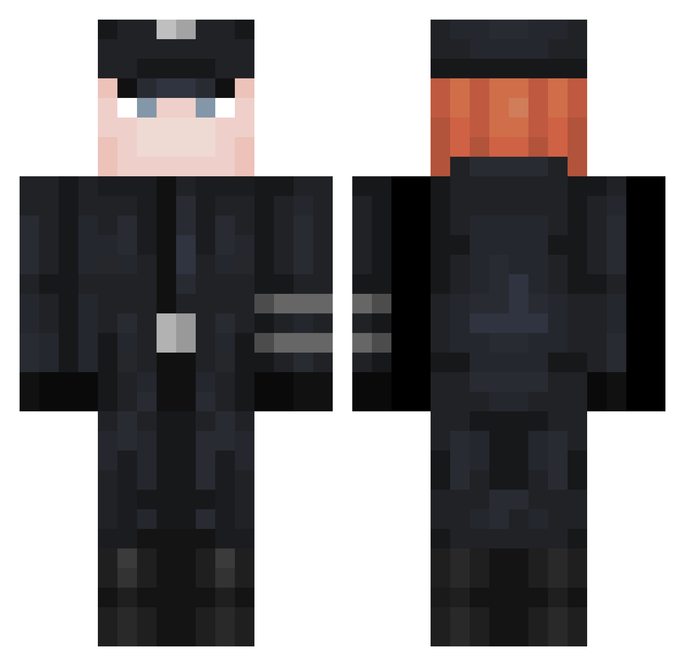 Xx_BigSmoke_xX Minecraft skin, front and back view