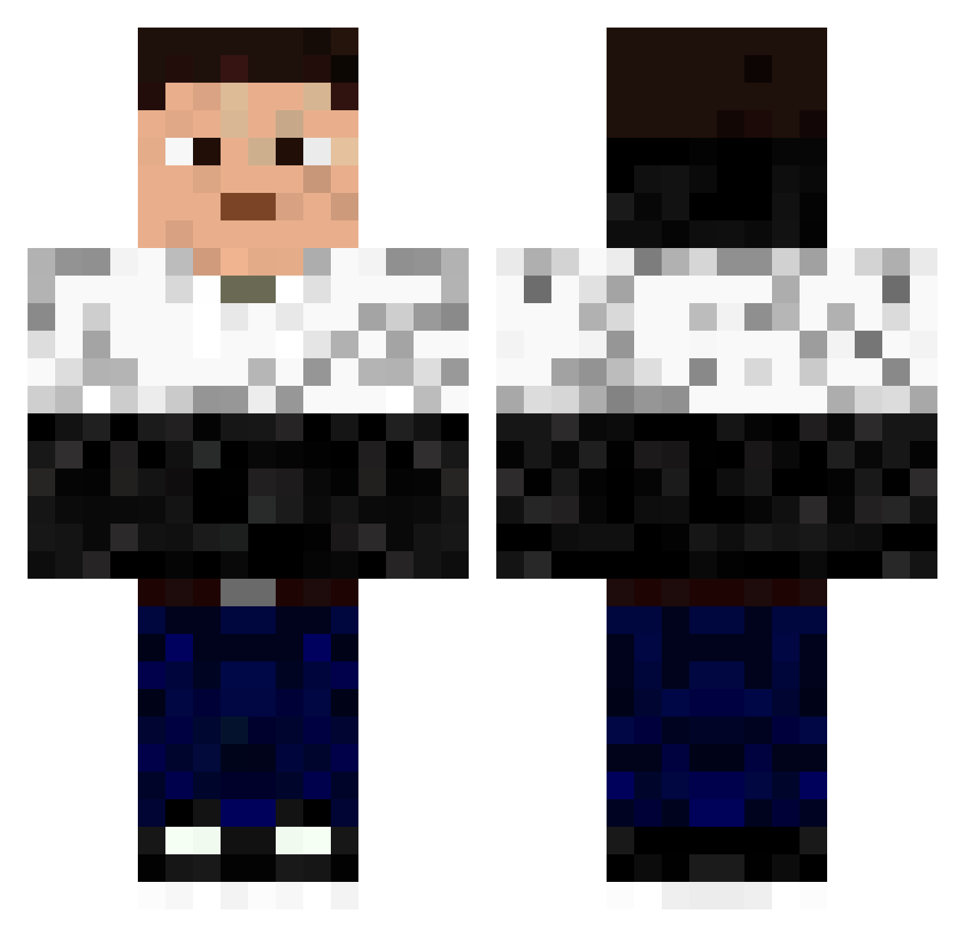418_280 Minecraft skin, front and back view