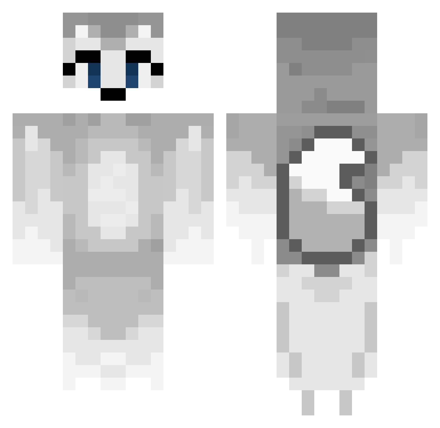 YoItsMichh123 Minecraft skin, front and back view