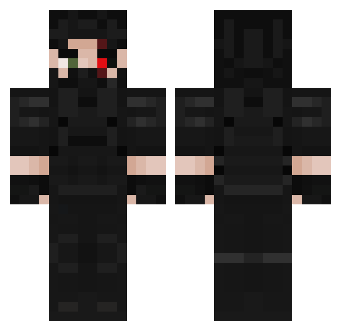 ZdrajcaxxxPL Minecraft skin, front and back view