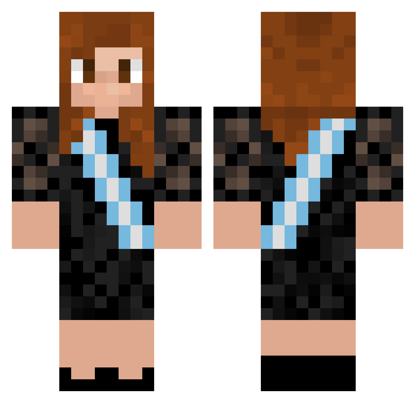 Santyd2015 Minecraft skin, front and back view