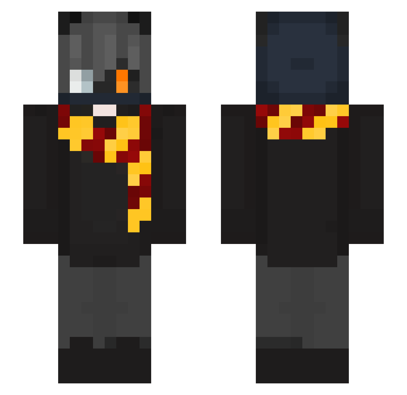 vintap Minecraft skin, front and back view