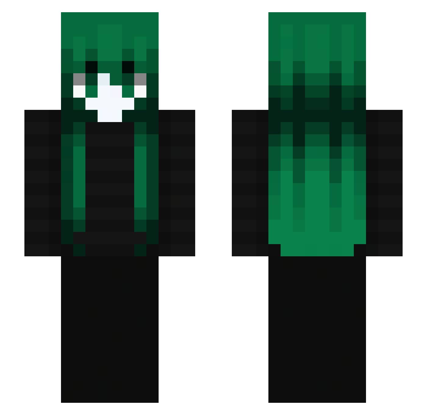 777DOMEL Minecraft skin, front and back view