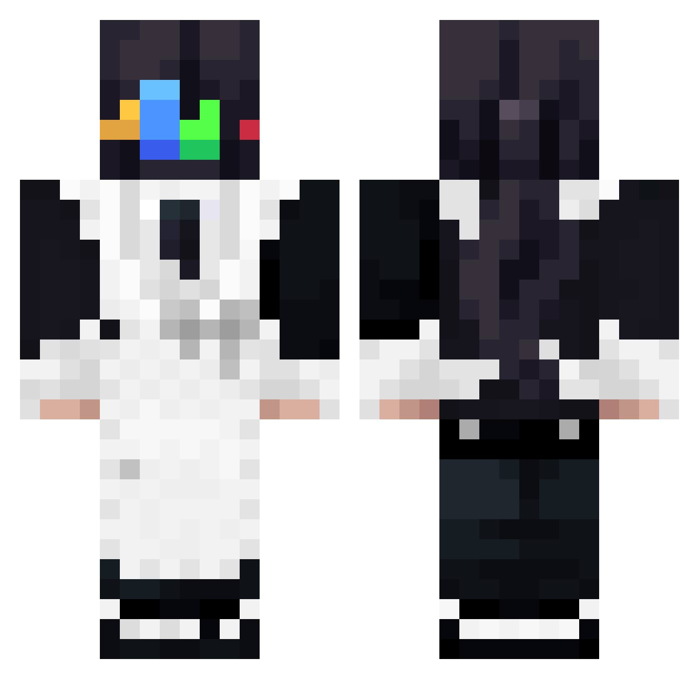 ELvil3n4_TW Minecraft skin, front and back view