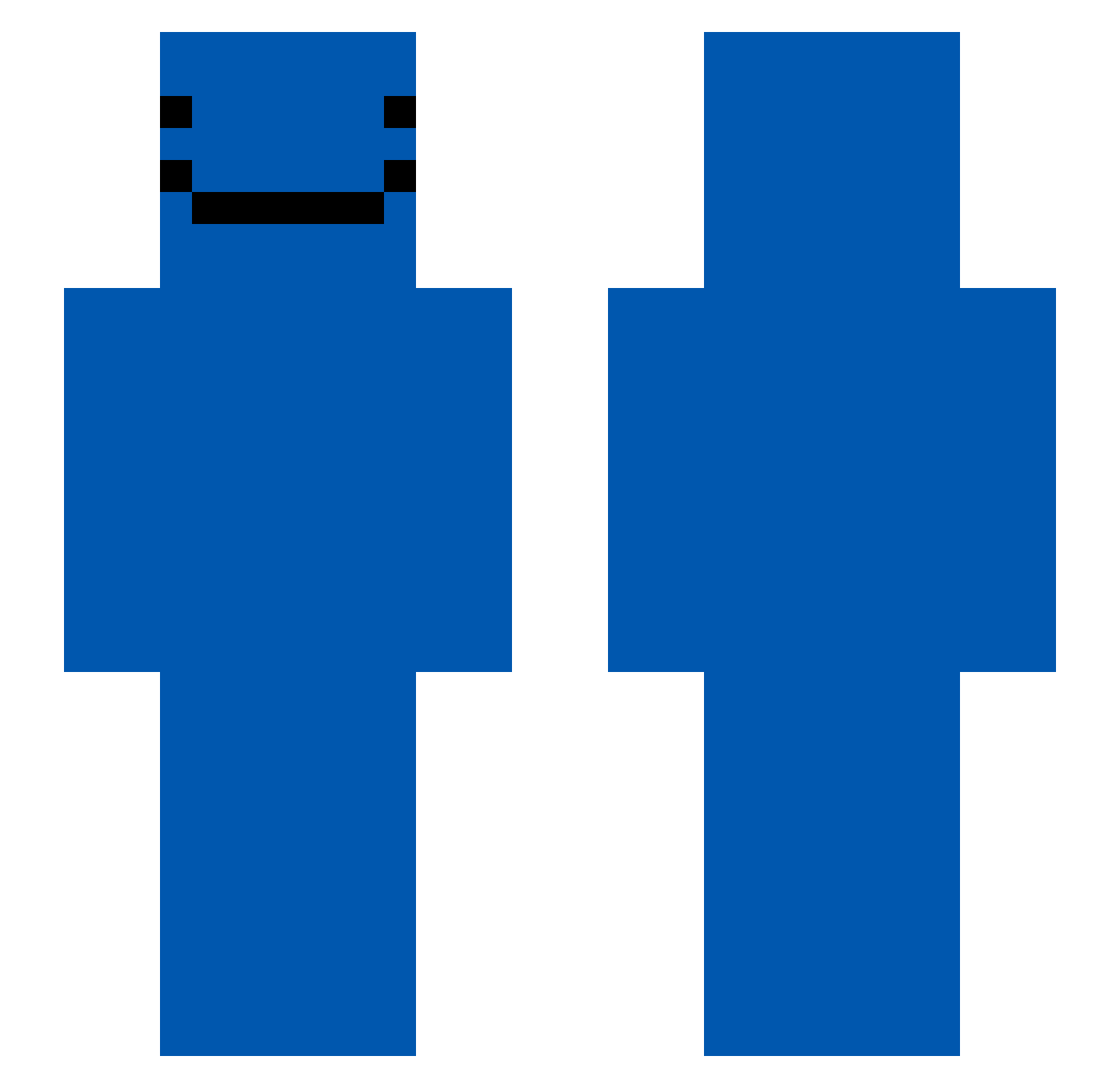 MuhammadH Minecraft skin, front and back view