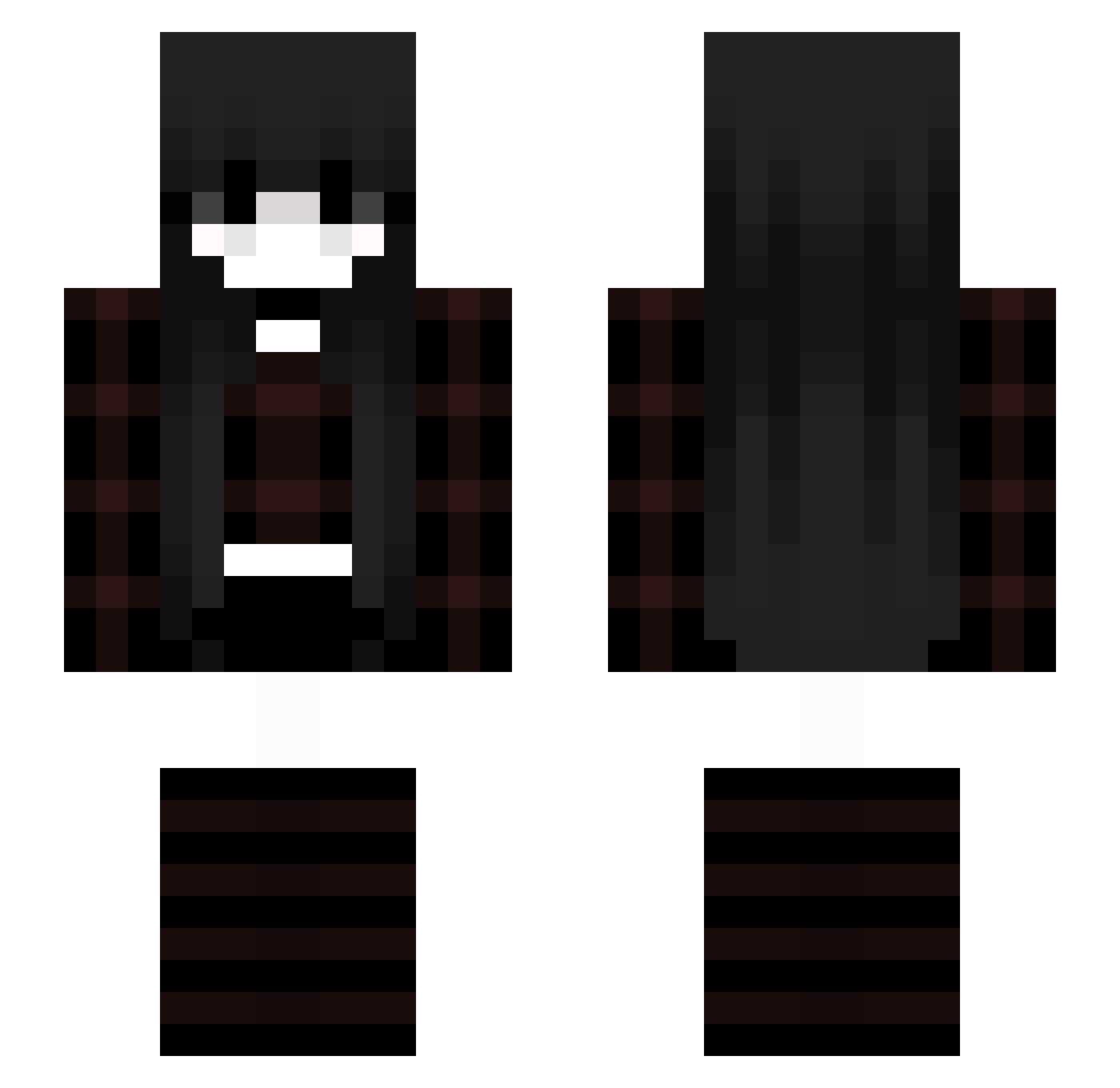 Typhoontav Minecraft skin, front and back view