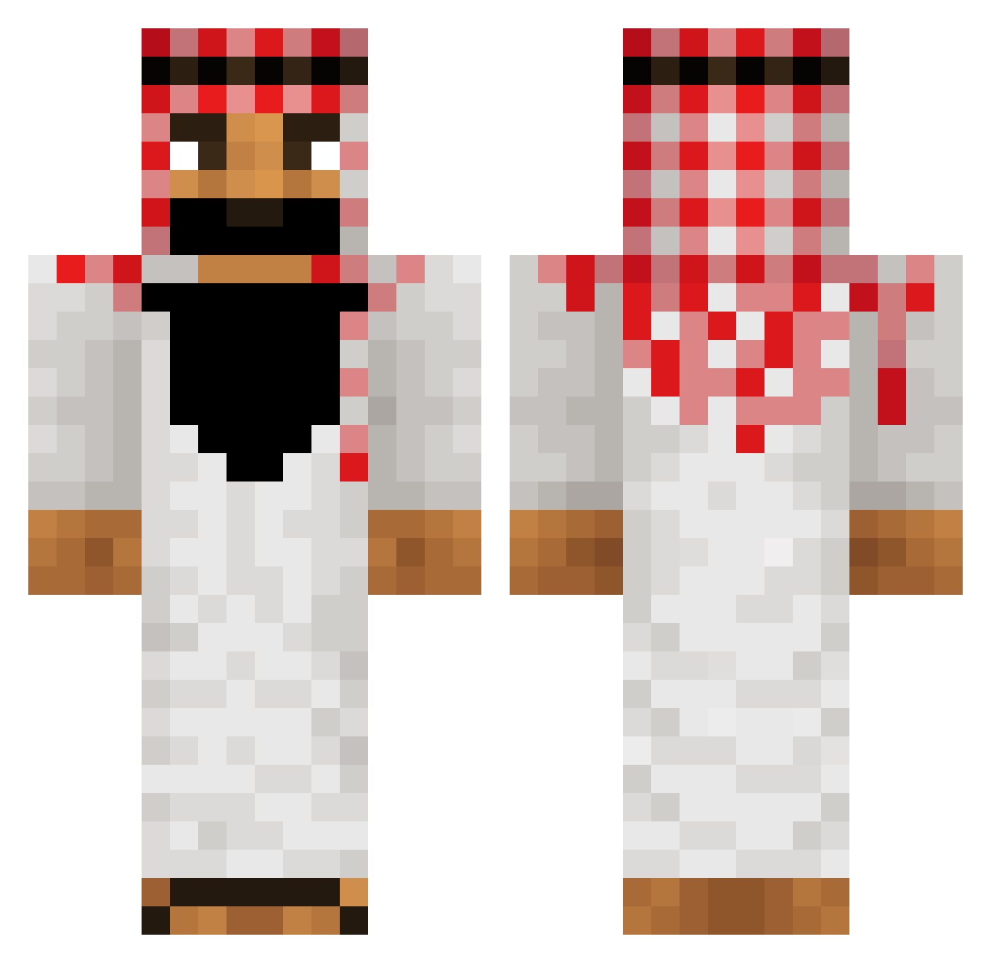 MAX76220 Minecraft skin, front and back view