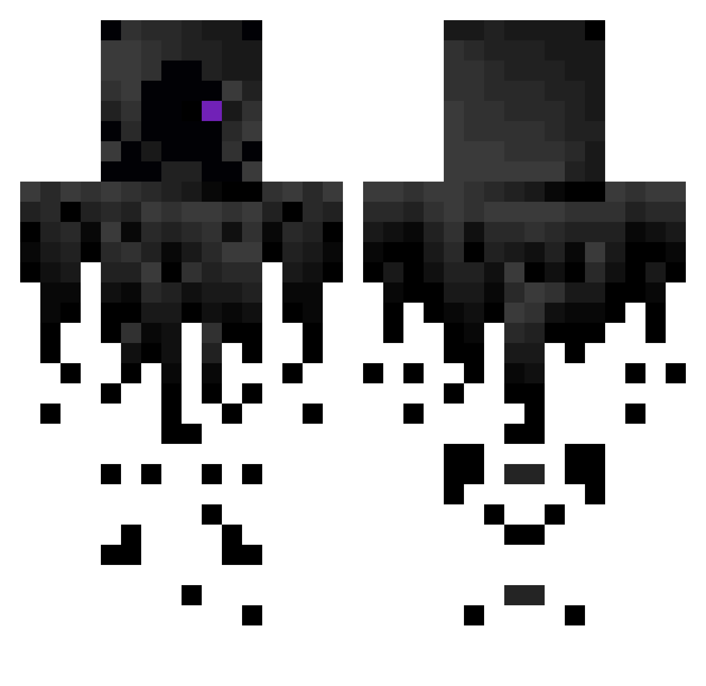 SrCadbalear Minecraft skin, front and back view