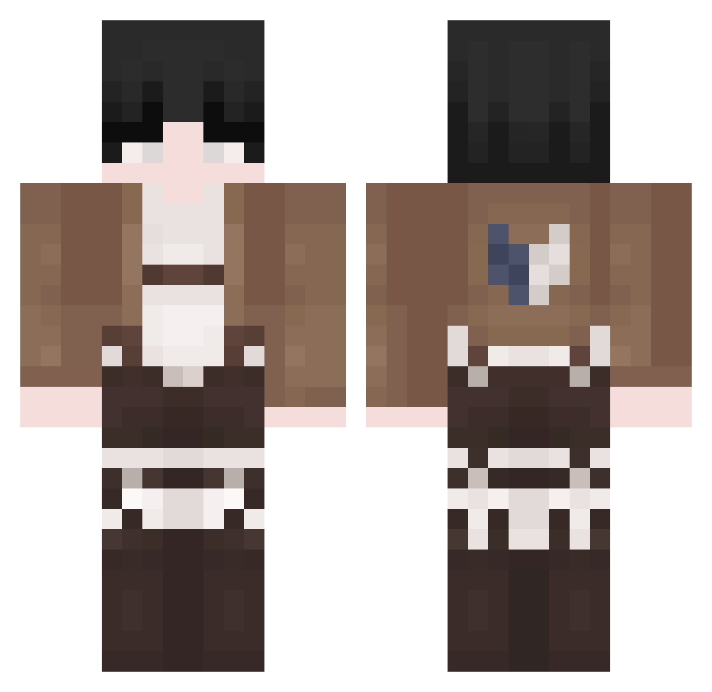 jonnyvalenca Minecraft skin, front and back view