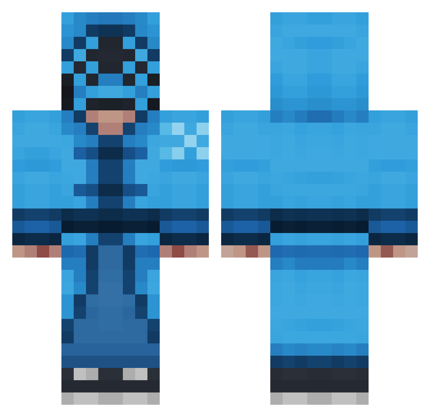 Tears96SM Minecraft skin, front and back view