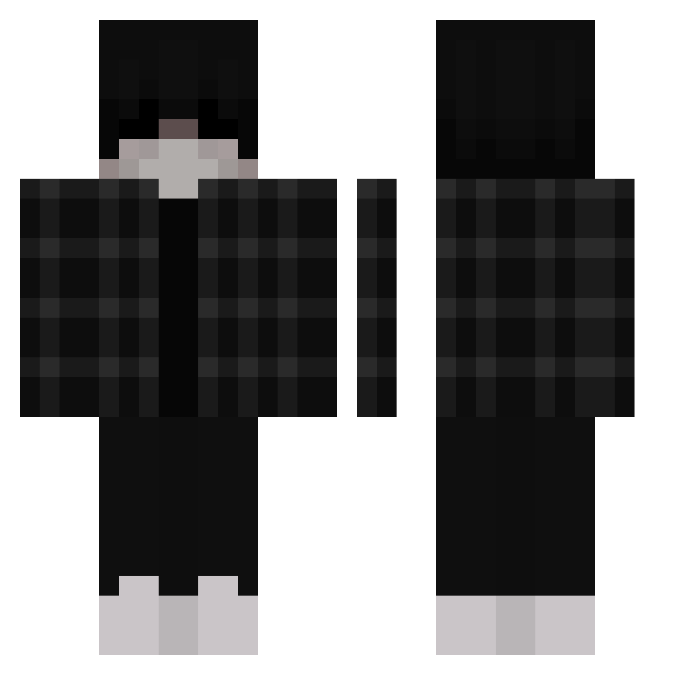 Rico_nate Minecraft skin, front and back view