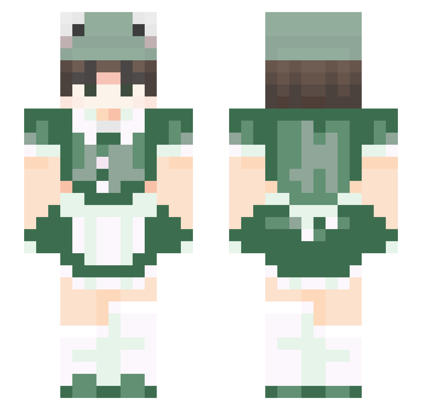 sommyxd Minecraft skin, front and back view