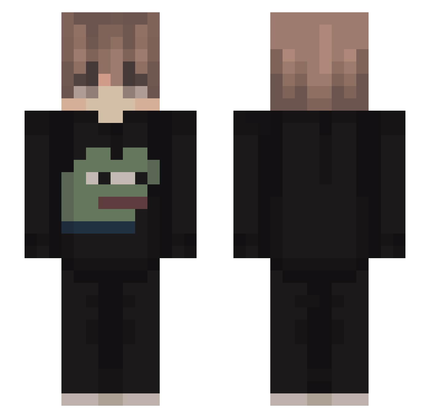 tomekniegruby Minecraft skin, front and back view