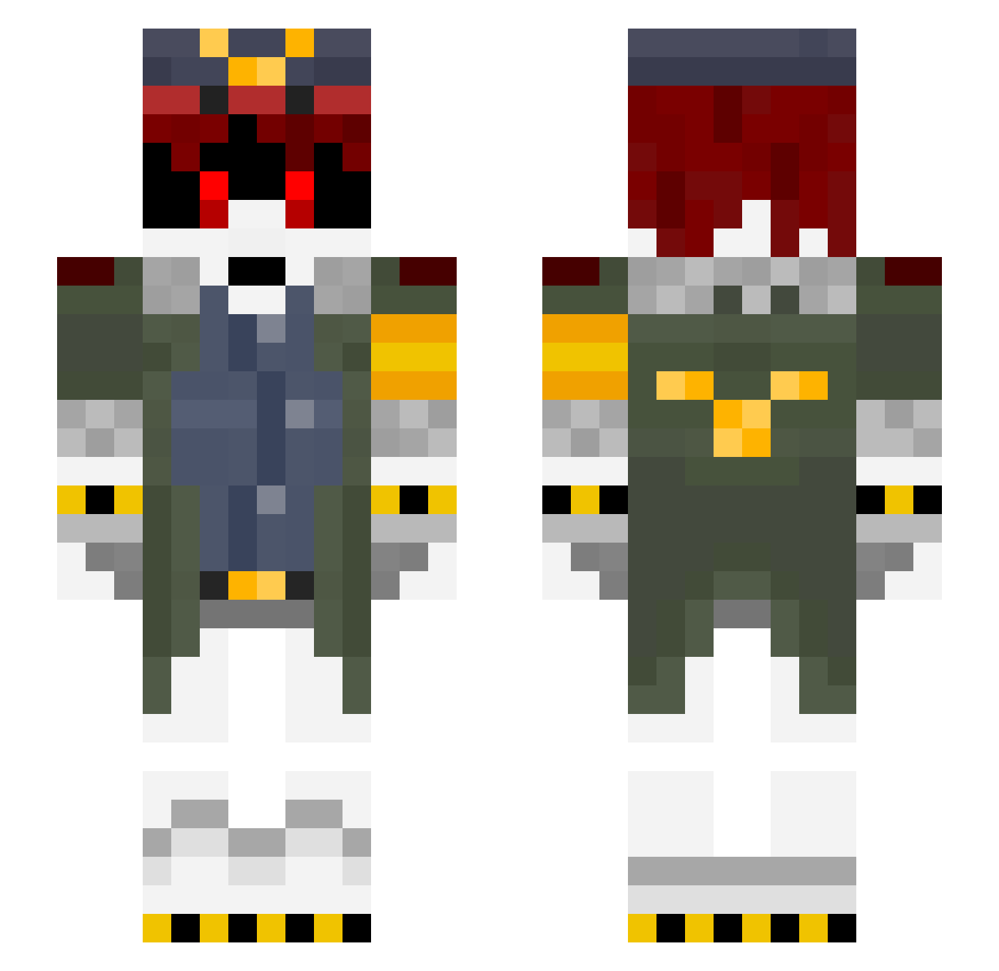 MrPszczolka_ Minecraft skin, front and back view