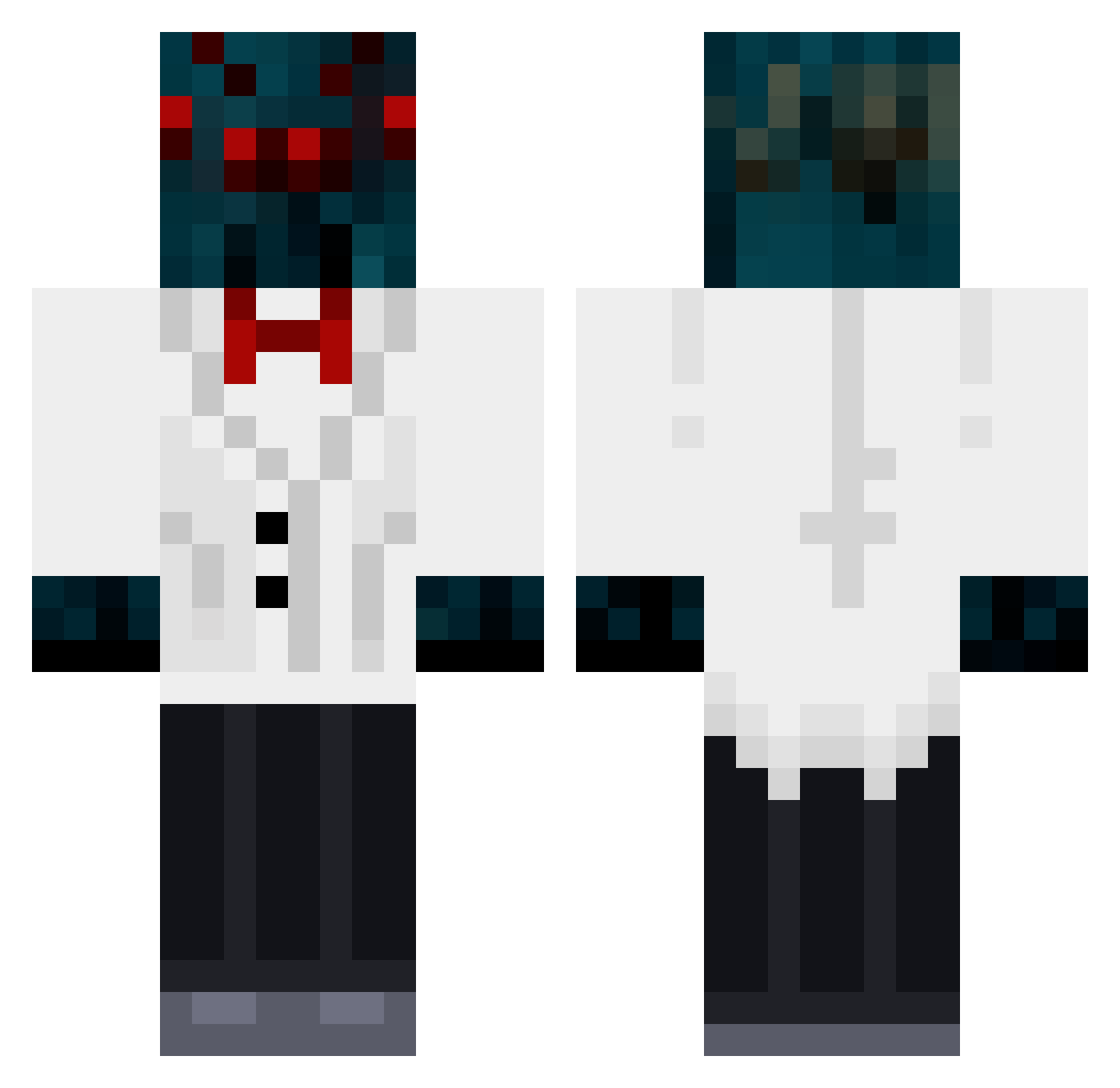 KirboGT Minecraft skin, front and back view