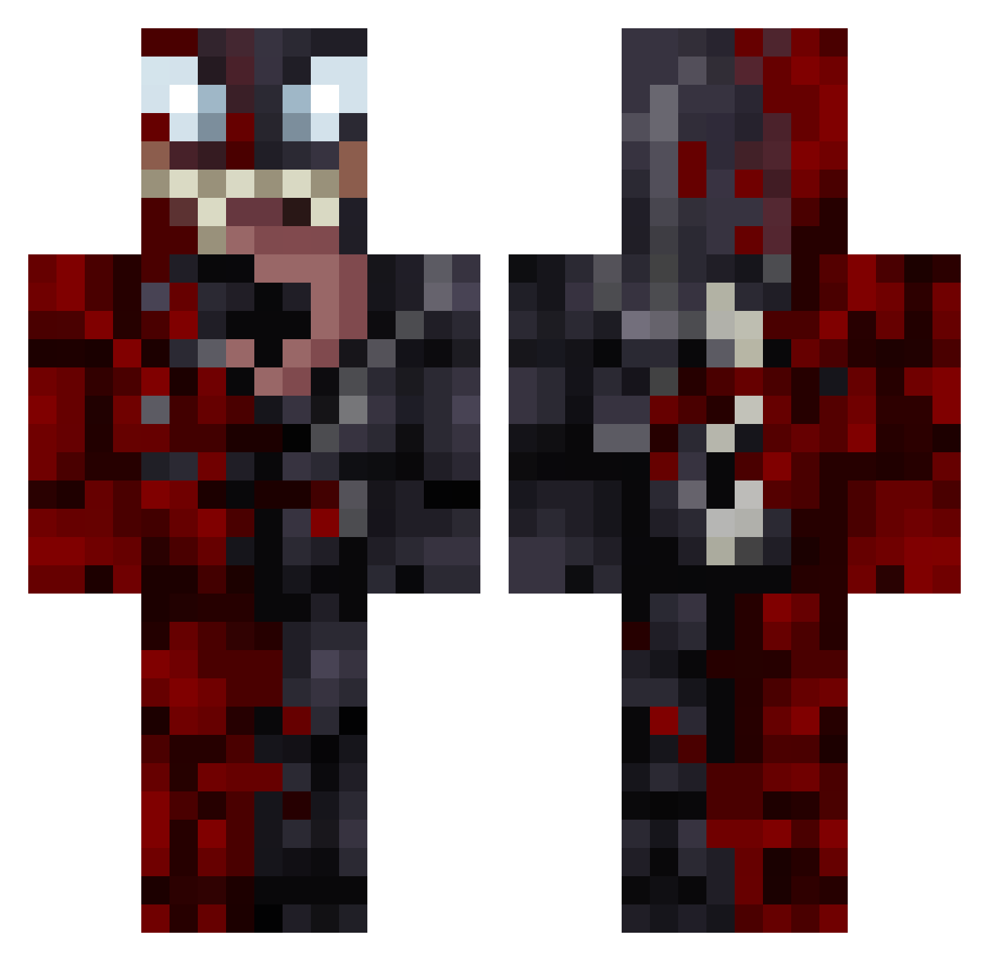 Miguel13dr Minecraft skin, front and back view