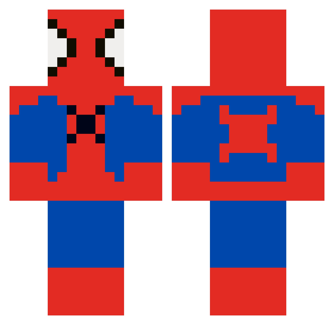 S1NHAN Minecraft skin, front and back view