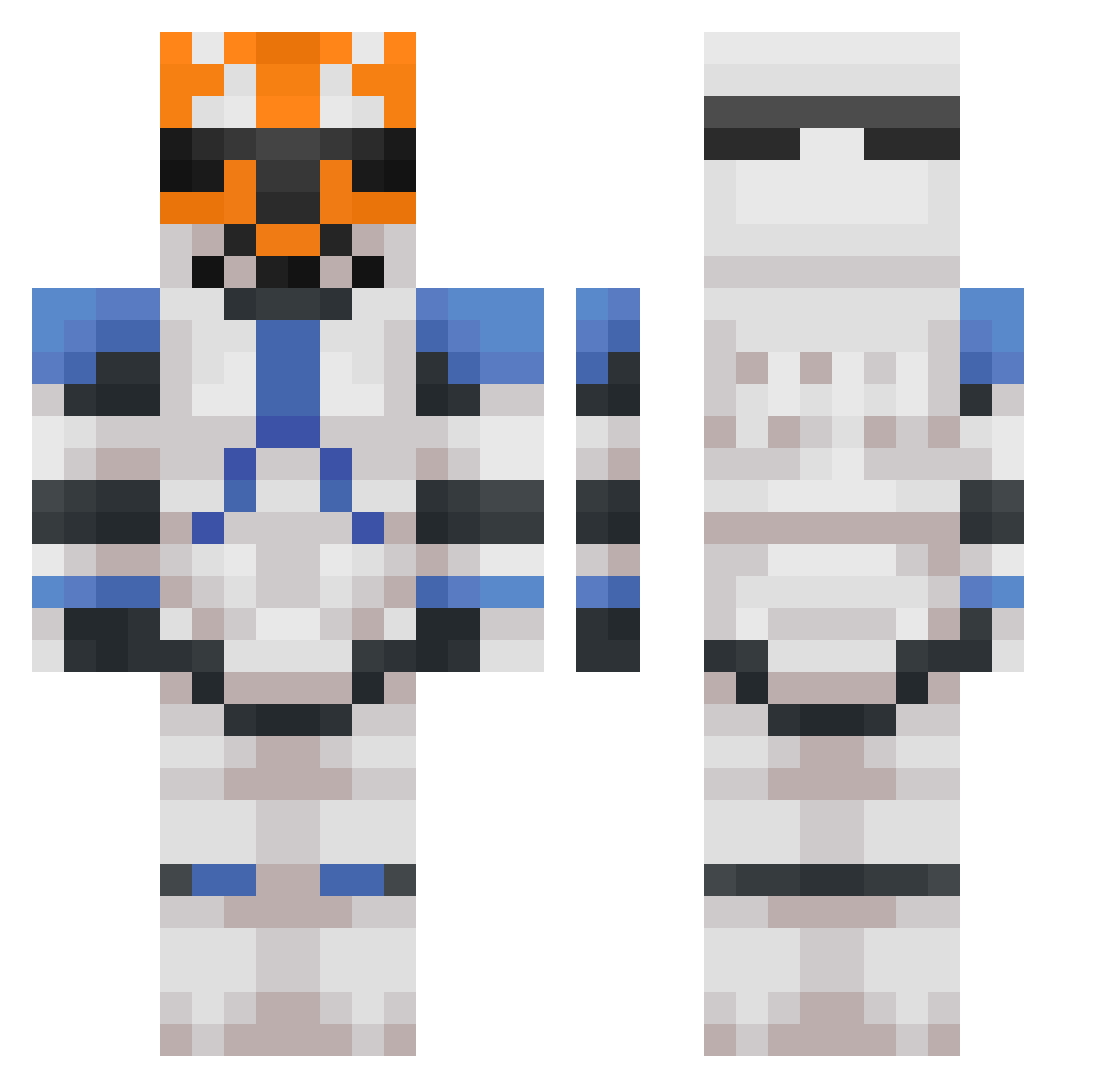 IrvinG_007 Minecraft skin, front and back view