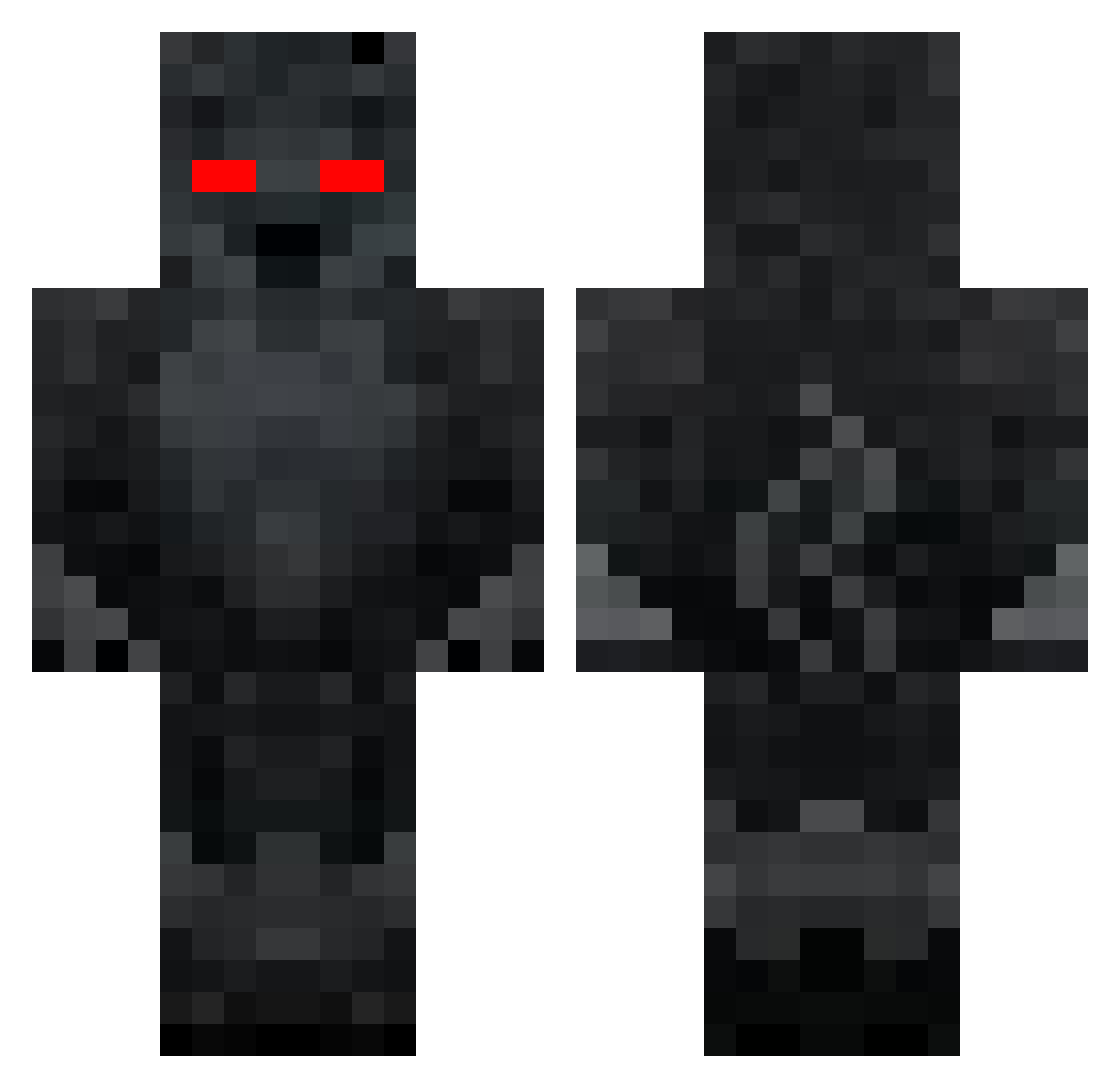 ComboKiro Minecraft skin, front and back view