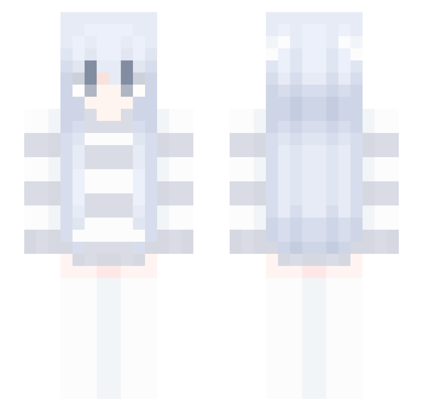 ReachEnabled_ Minecraft skin, front and back view