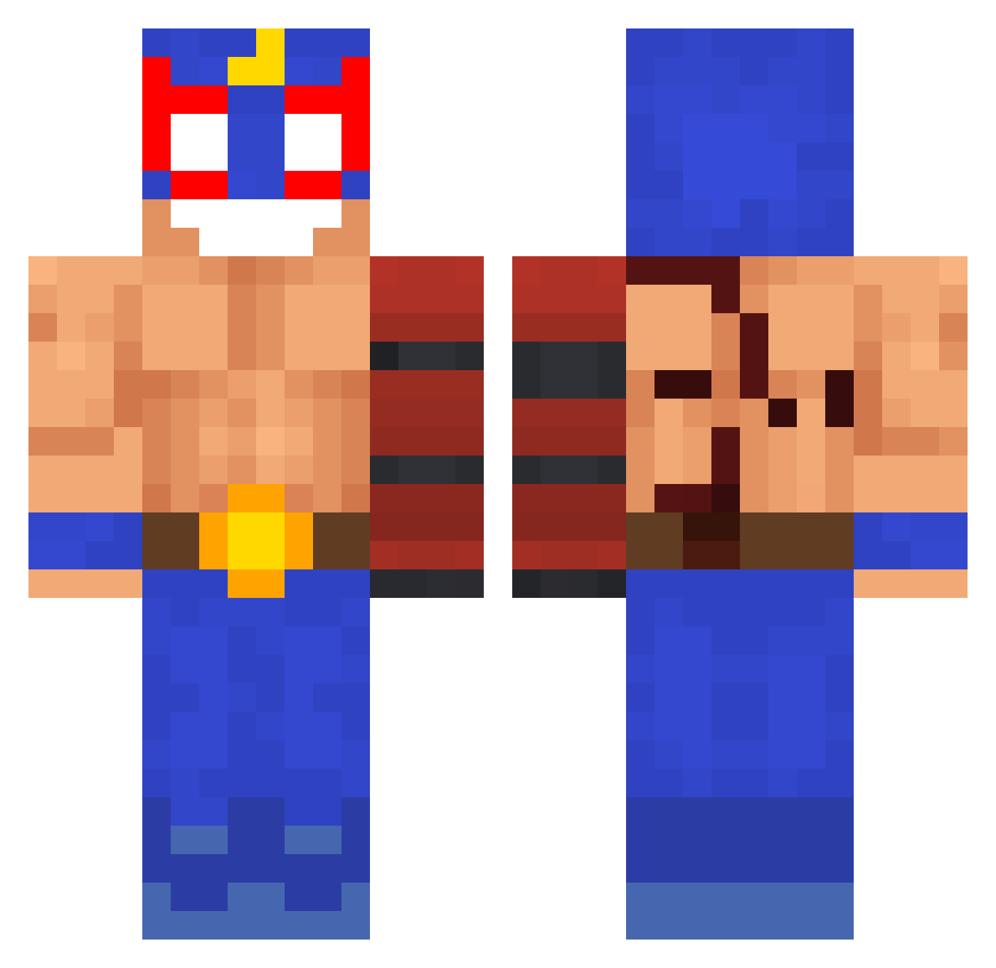 st4irwaytoheaven Minecraft skin, front and back view