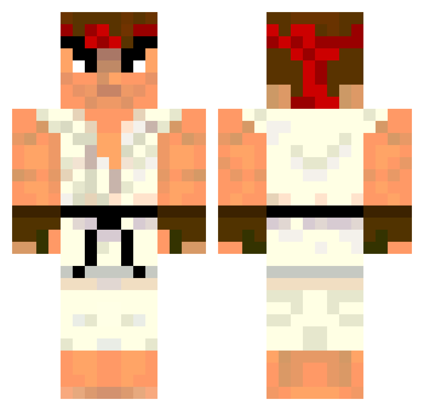 taLkieS Minecraft skin, front and back view