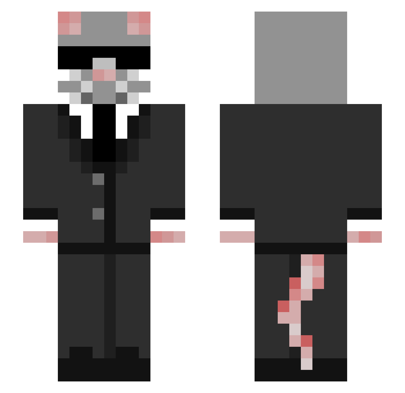 vinnie41 Minecraft skin, front and back view