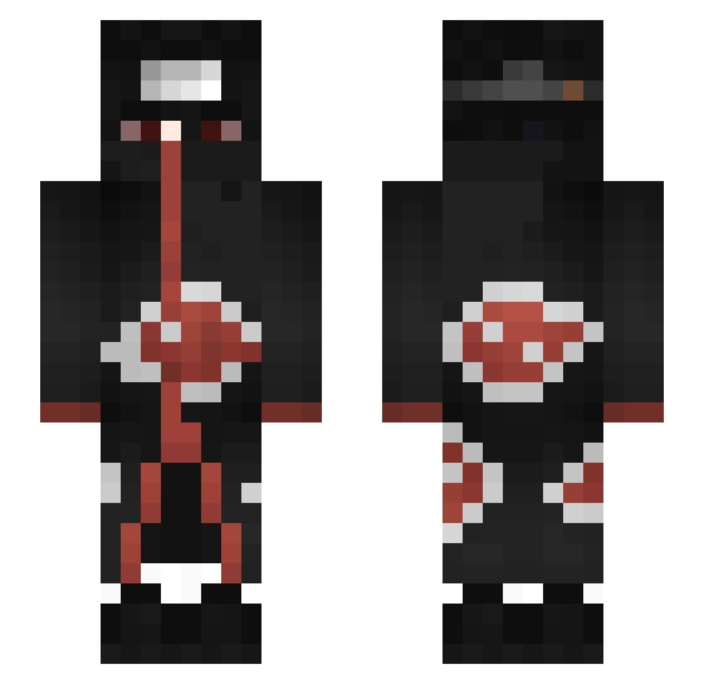 LeRady0YTB Minecraft skin, front and back view