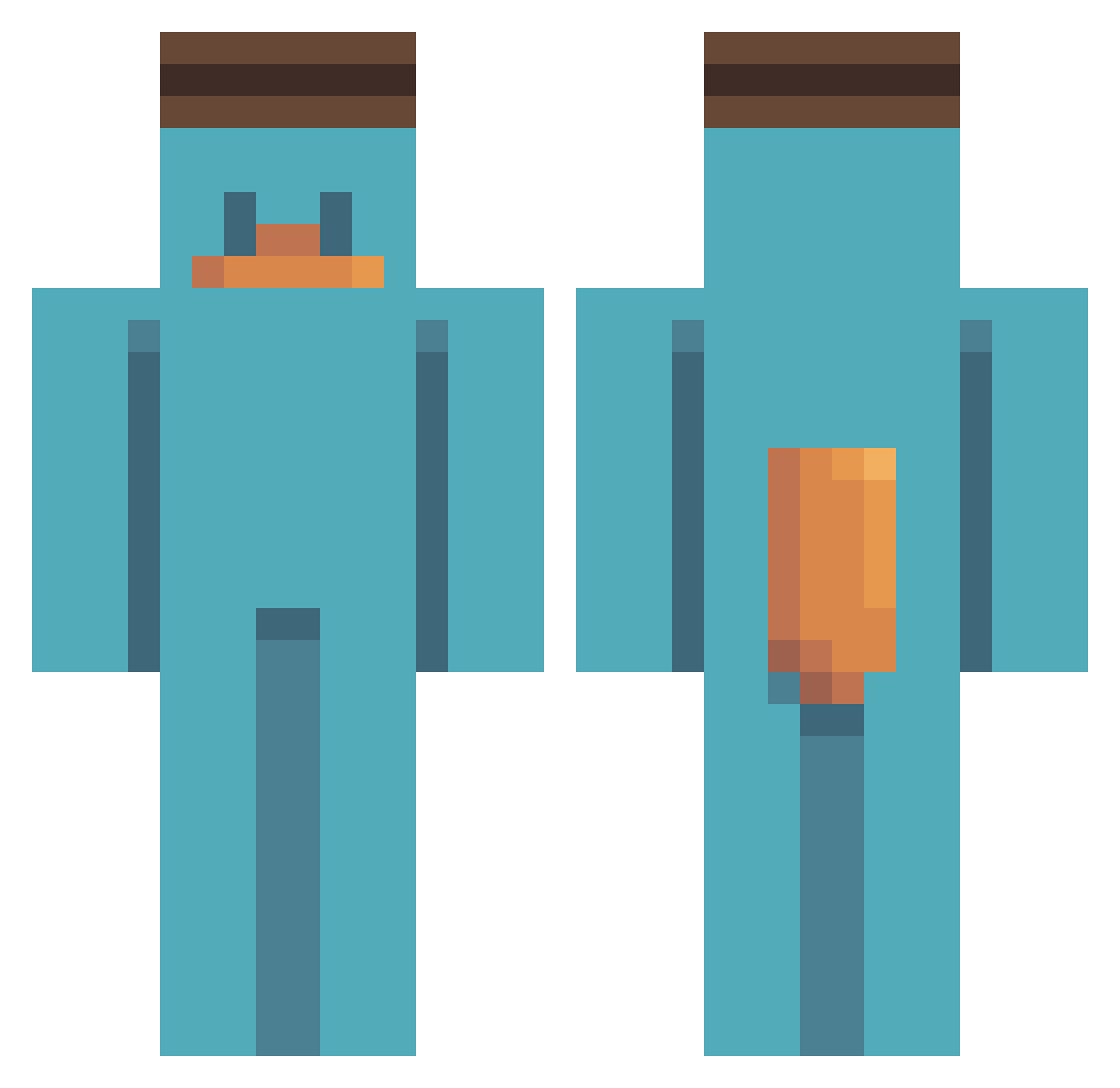 xXGamerPro11Xx Minecraft skin, front and back view