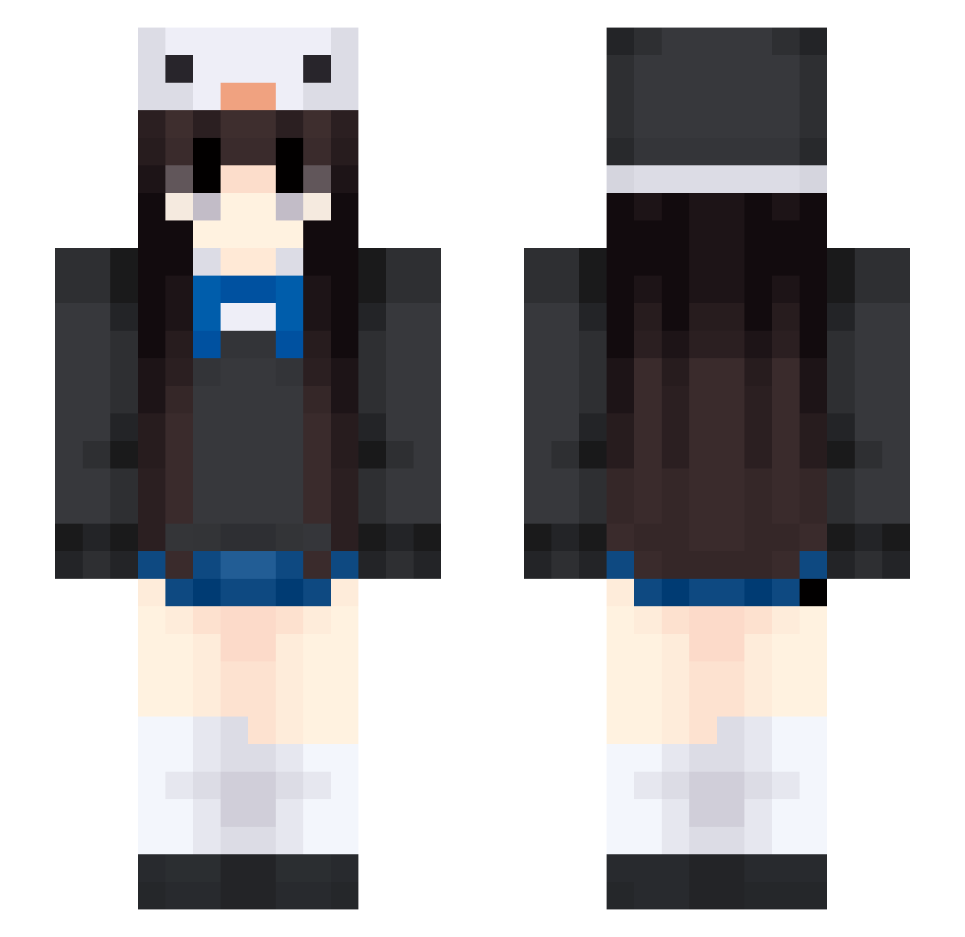 yijiedonggua Minecraft skin, front and back view