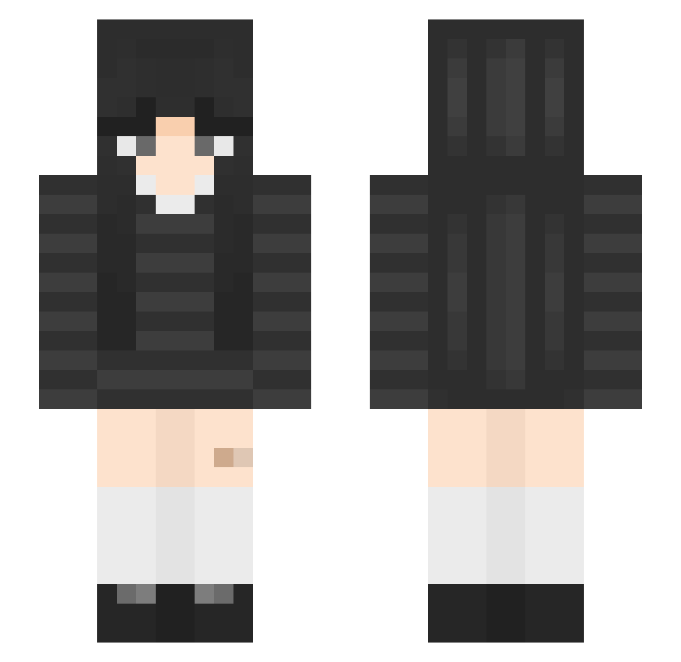 seldayypoo Minecraft skin, front and back view