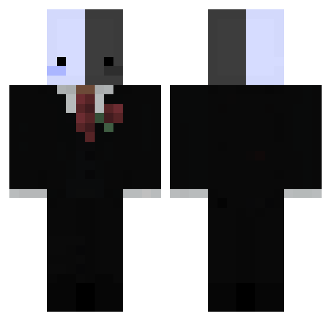 SeaSailorMac Minecraft skin, front and back view