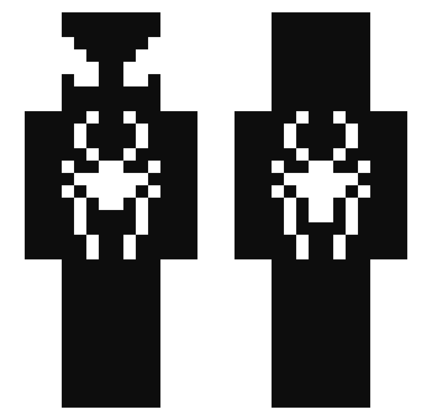 RafagamerPK Minecraft skin, front and back view