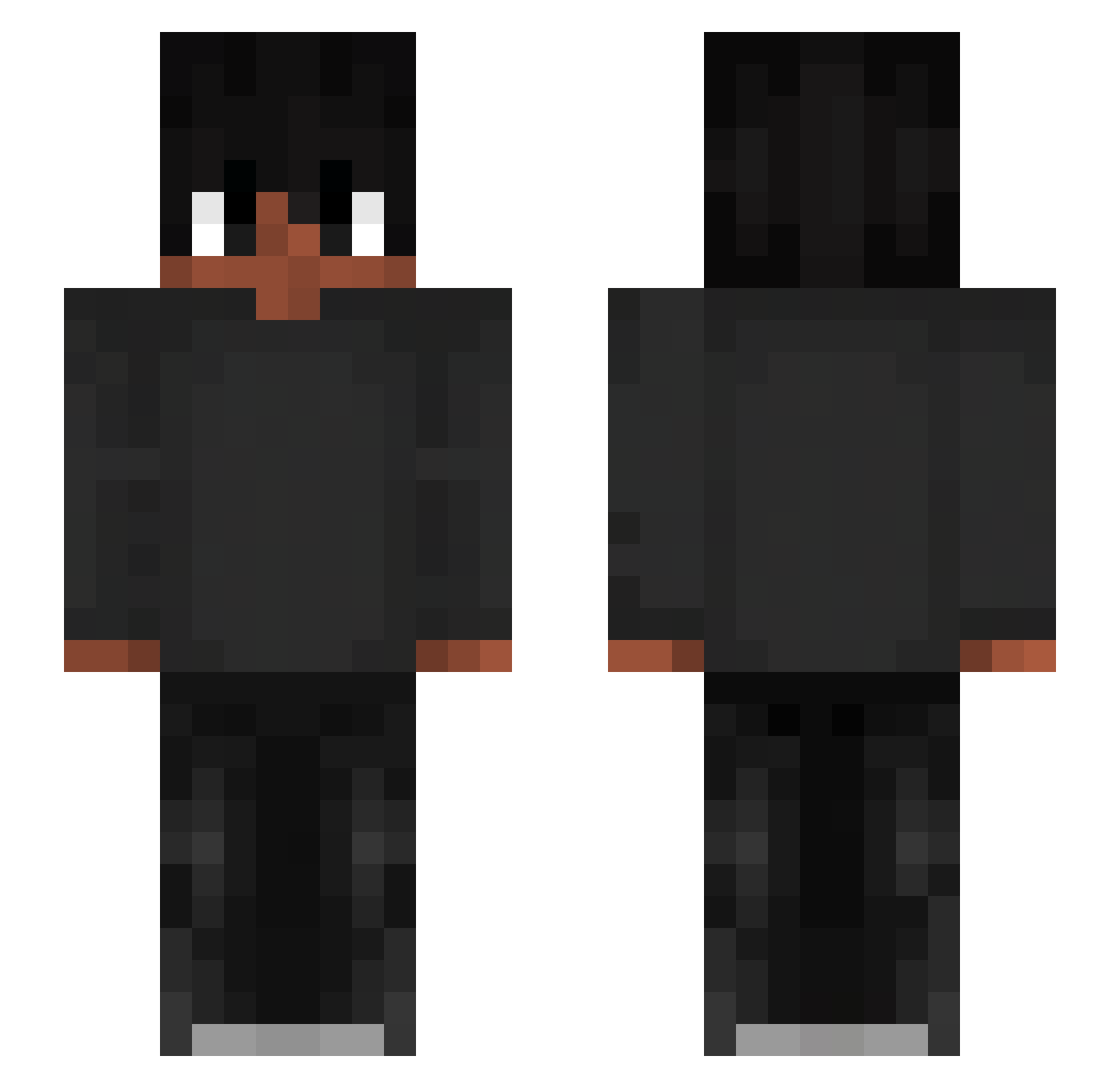 vampyrezs Minecraft skin, front and back view