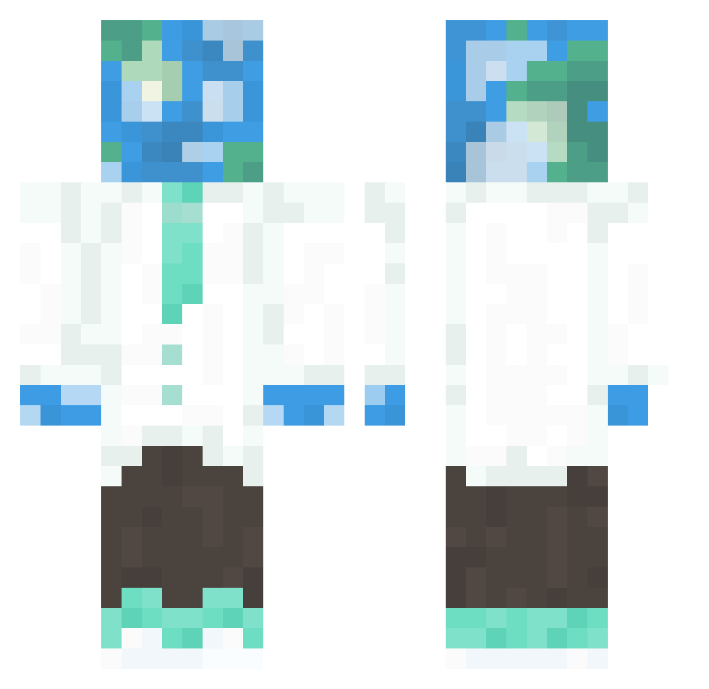 1_MYTS_CN Minecraft skin, front and back view