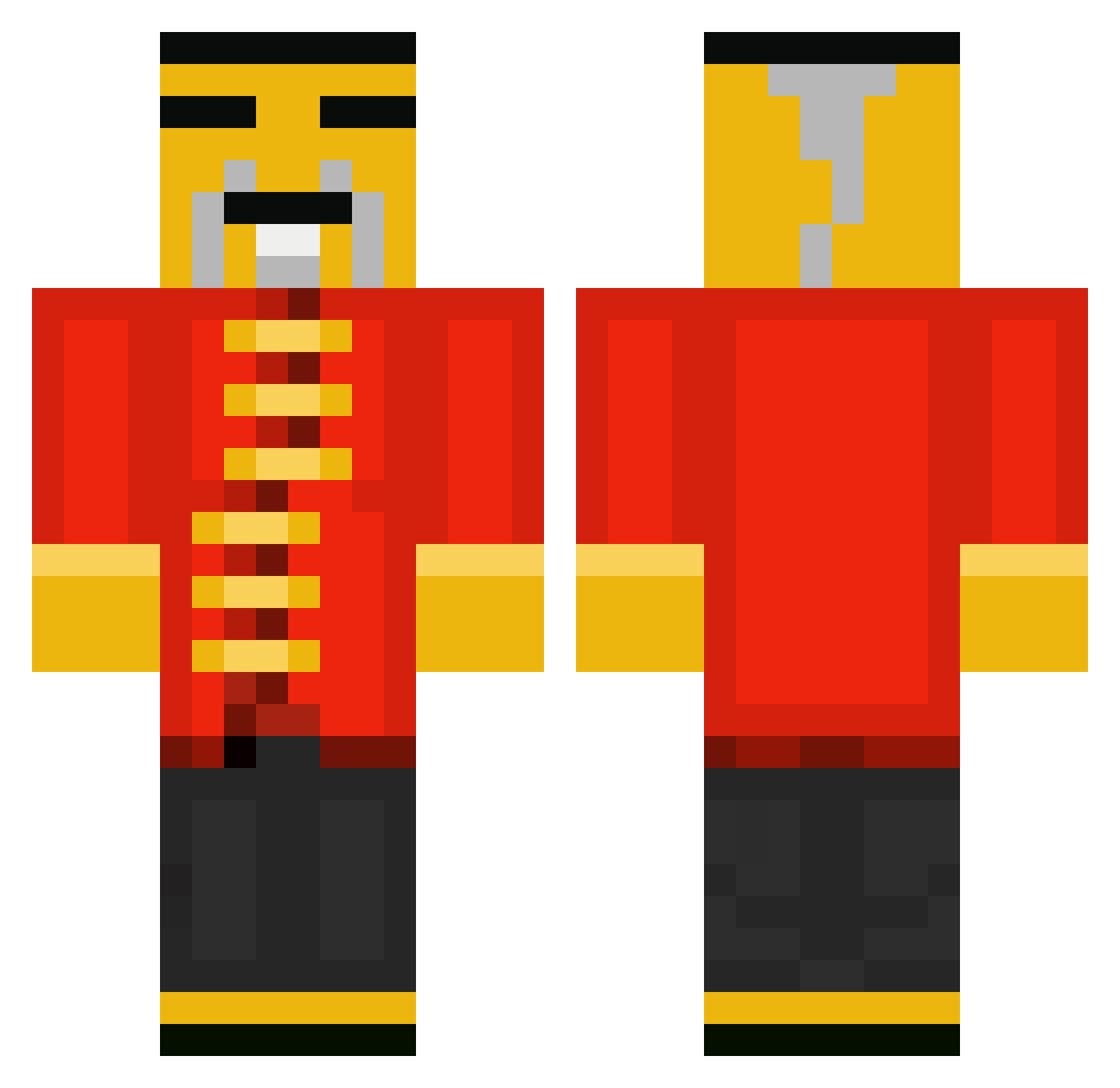 Master_Dogo76 Minecraft skin, front and back view