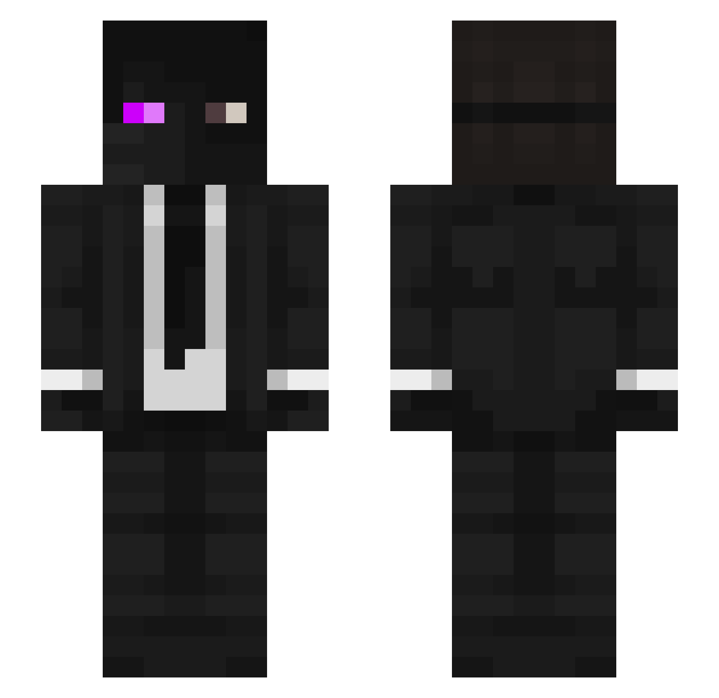 qqwezez Minecraft skin, front and back view
