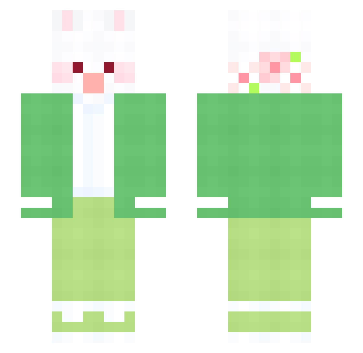 snip_snip_do Minecraft skin, front and back view