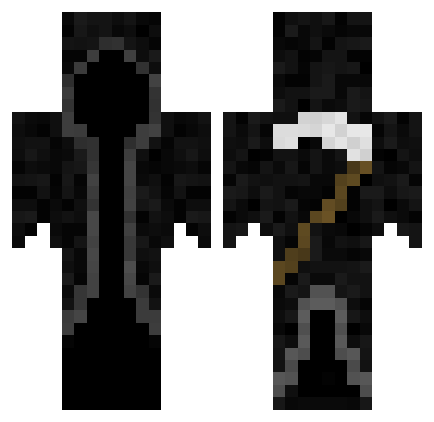 1NSOMNIA Minecraft skin, front and back view