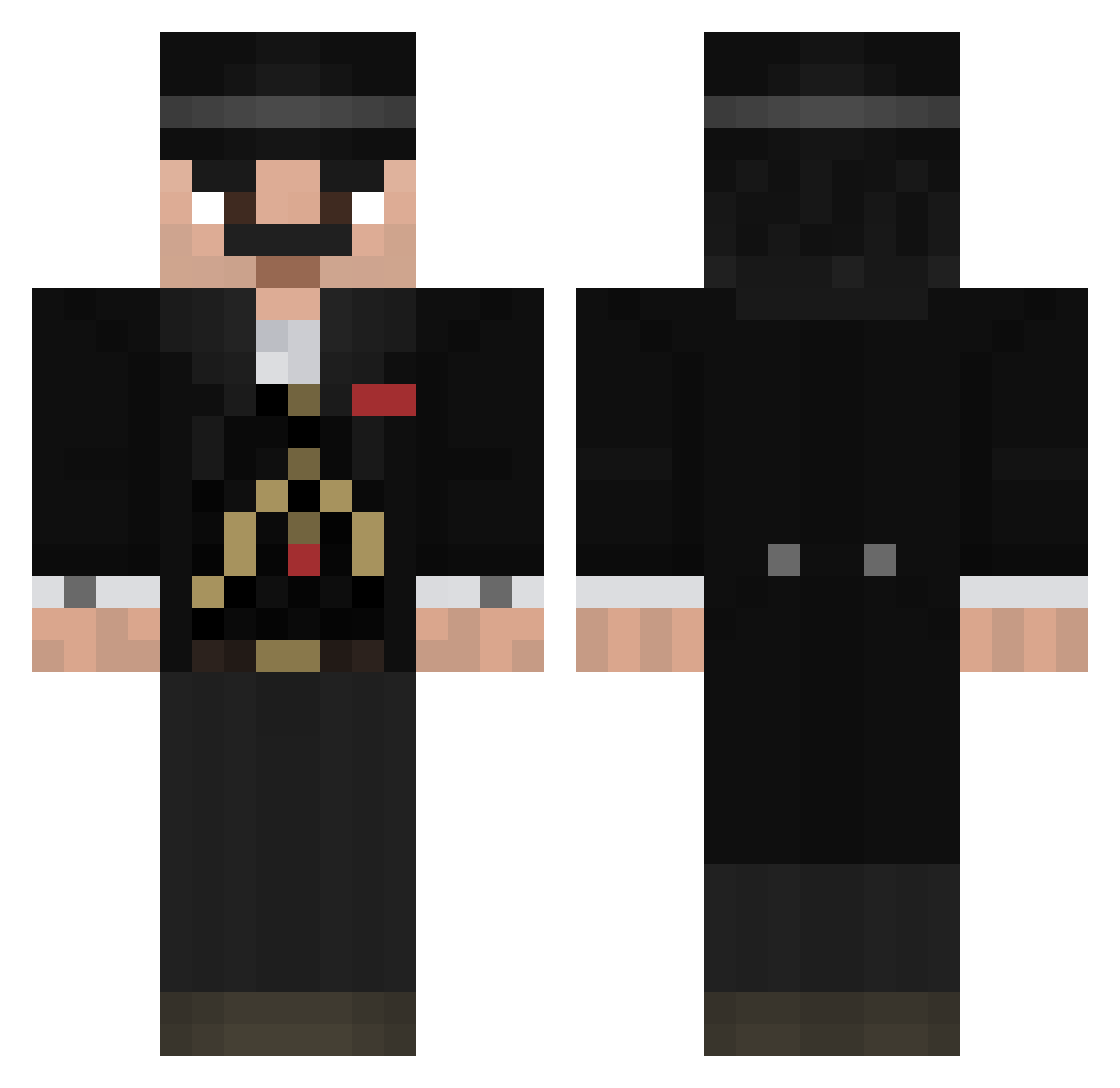 pedrito__ Minecraft skin, front and back view