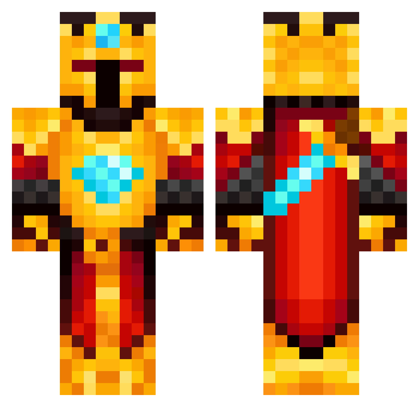 x_MigueL_x Minecraft skin, front and back view