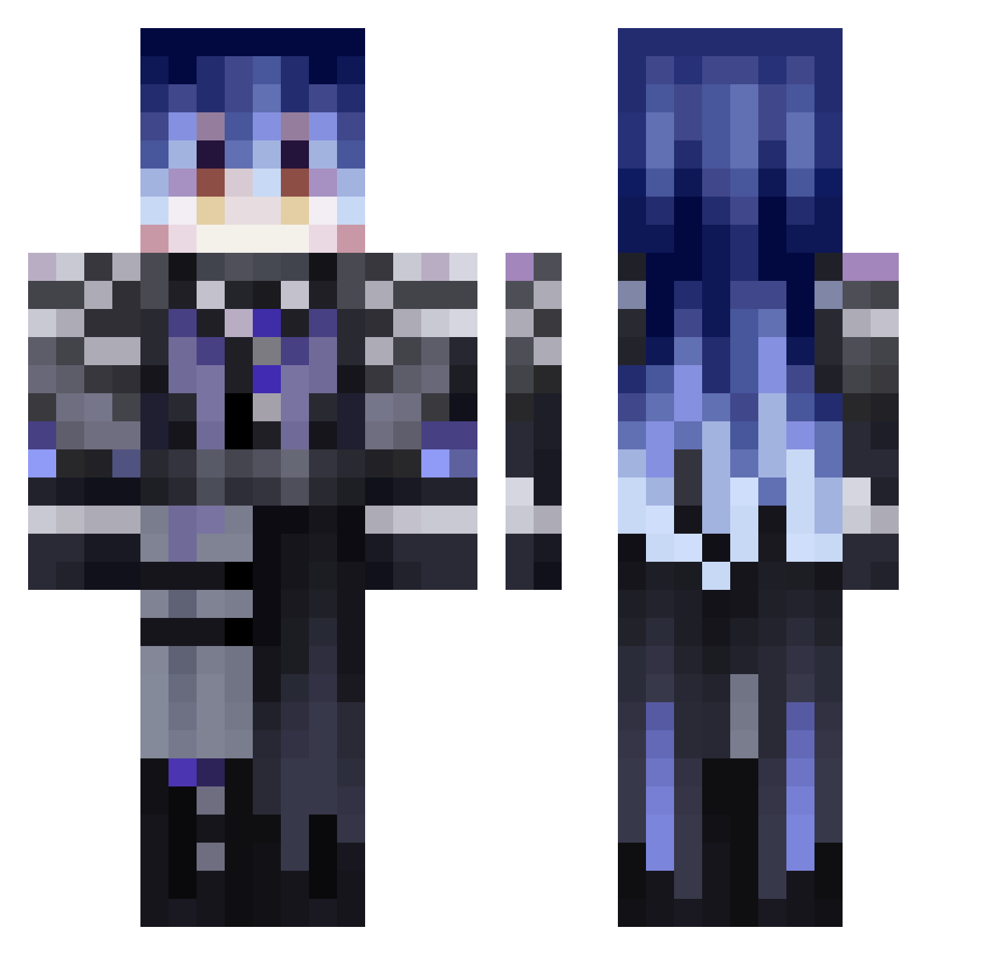 Eymen2009 Minecraft skin, front and back view