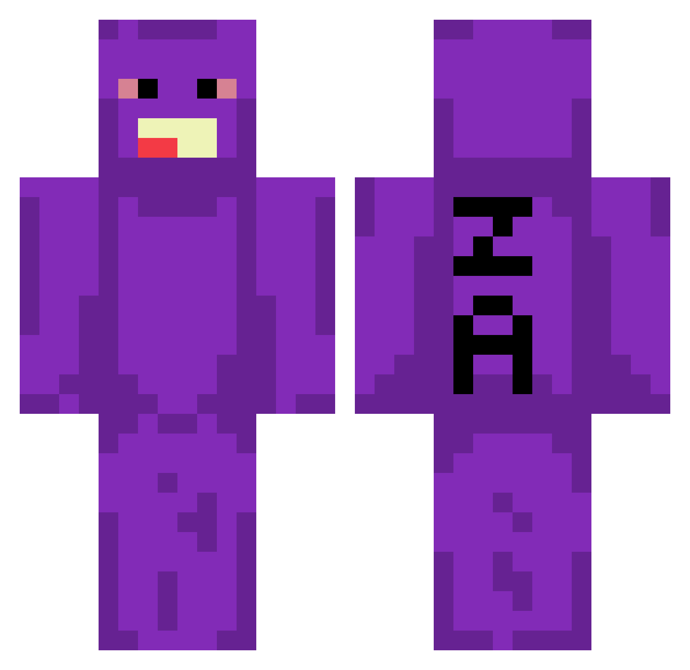 sram_GX Minecraft skin, front and back view