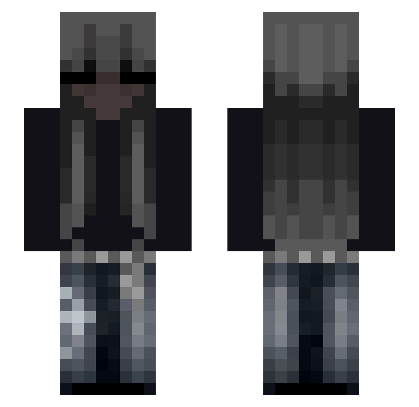 Rajj_ Minecraft skin, front and back view