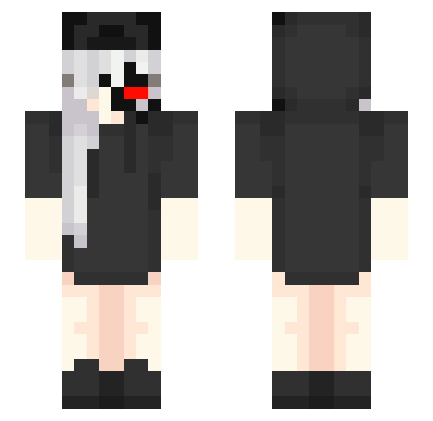 Gold_Dog Minecraft skin, front and back view