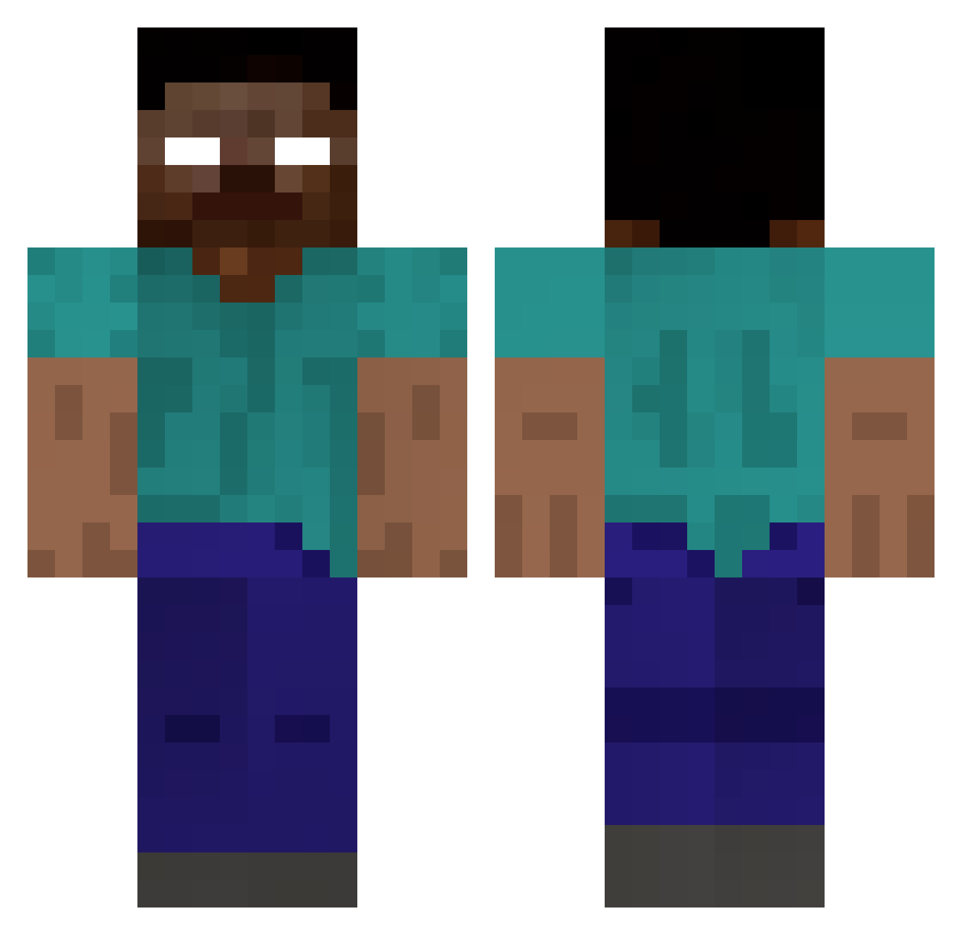 matiascarv Minecraft skin, front and back view