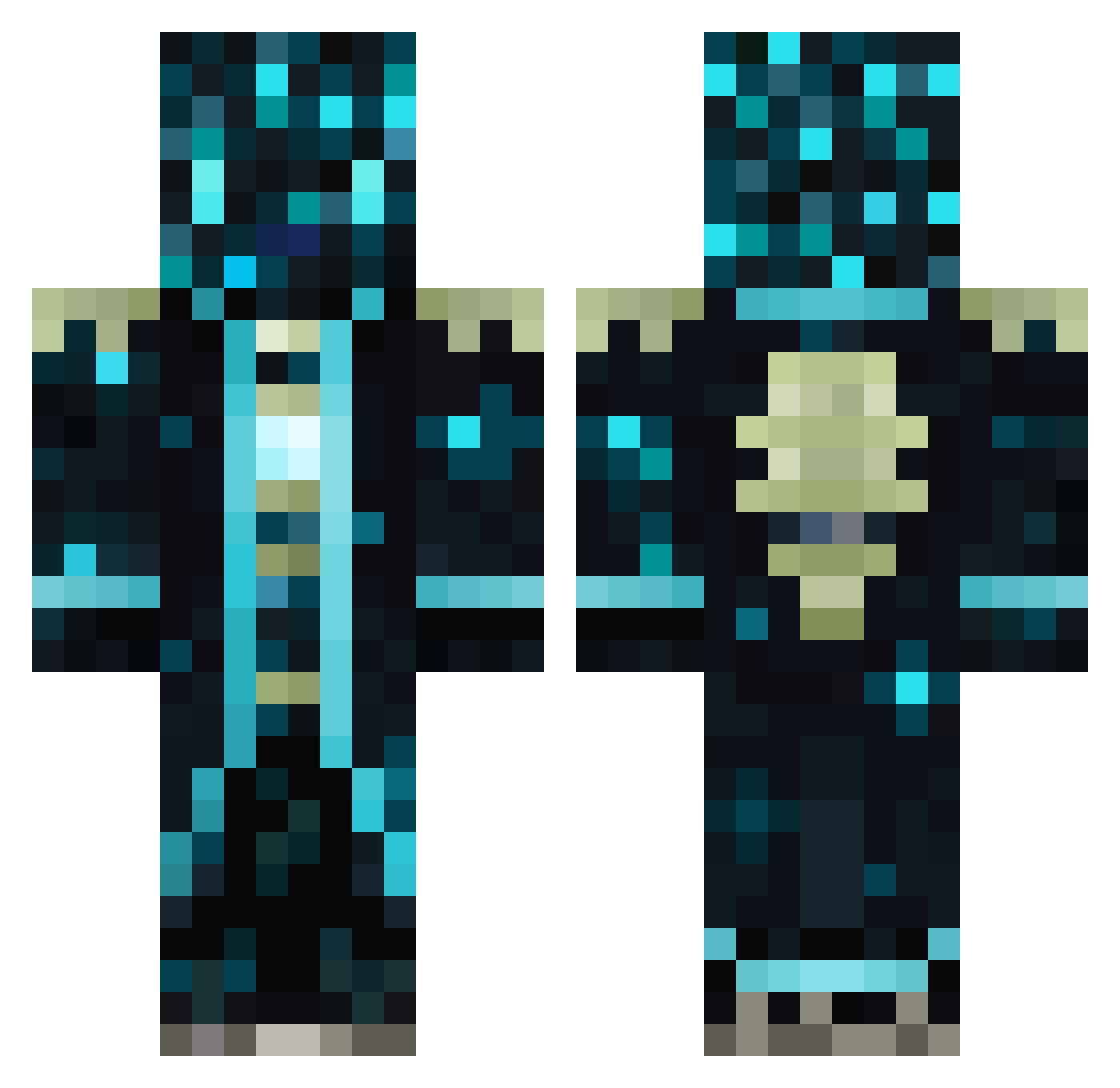 LIYOYO1040719 Minecraft skin, front and back view