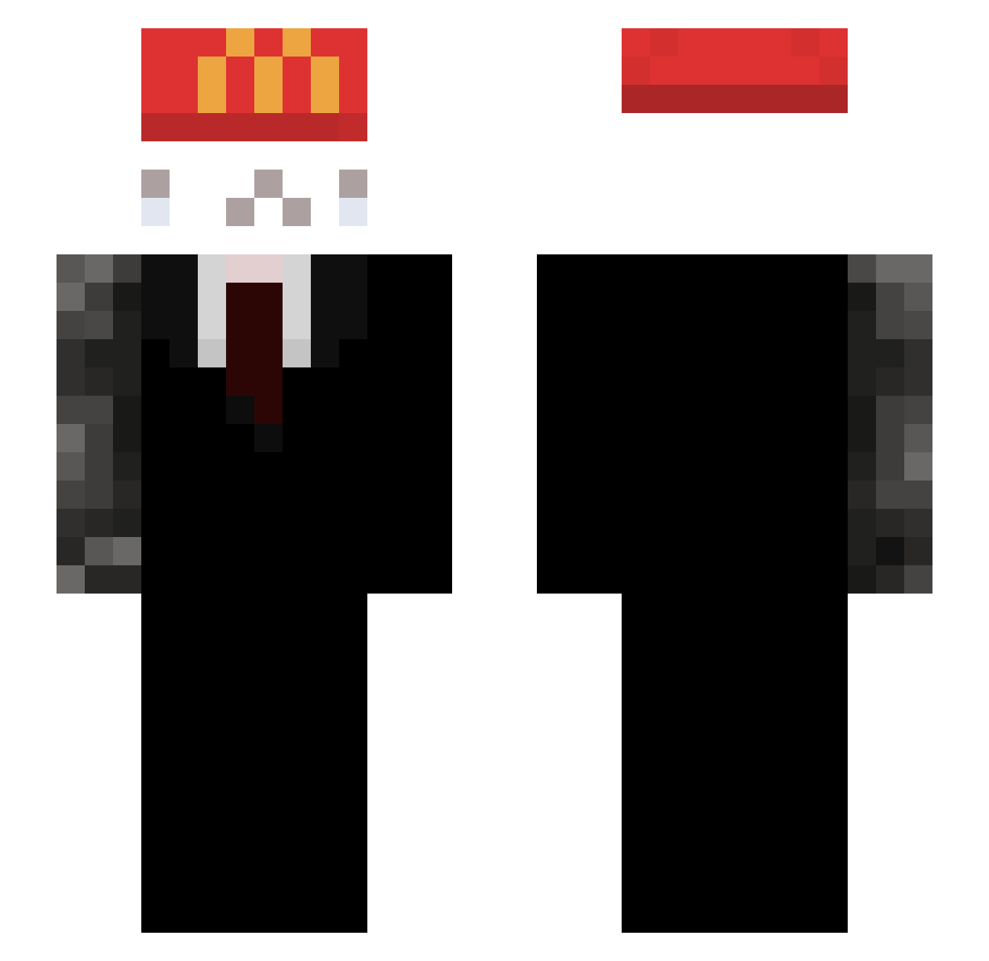 Suuty_ Minecraft skin, front and back view
