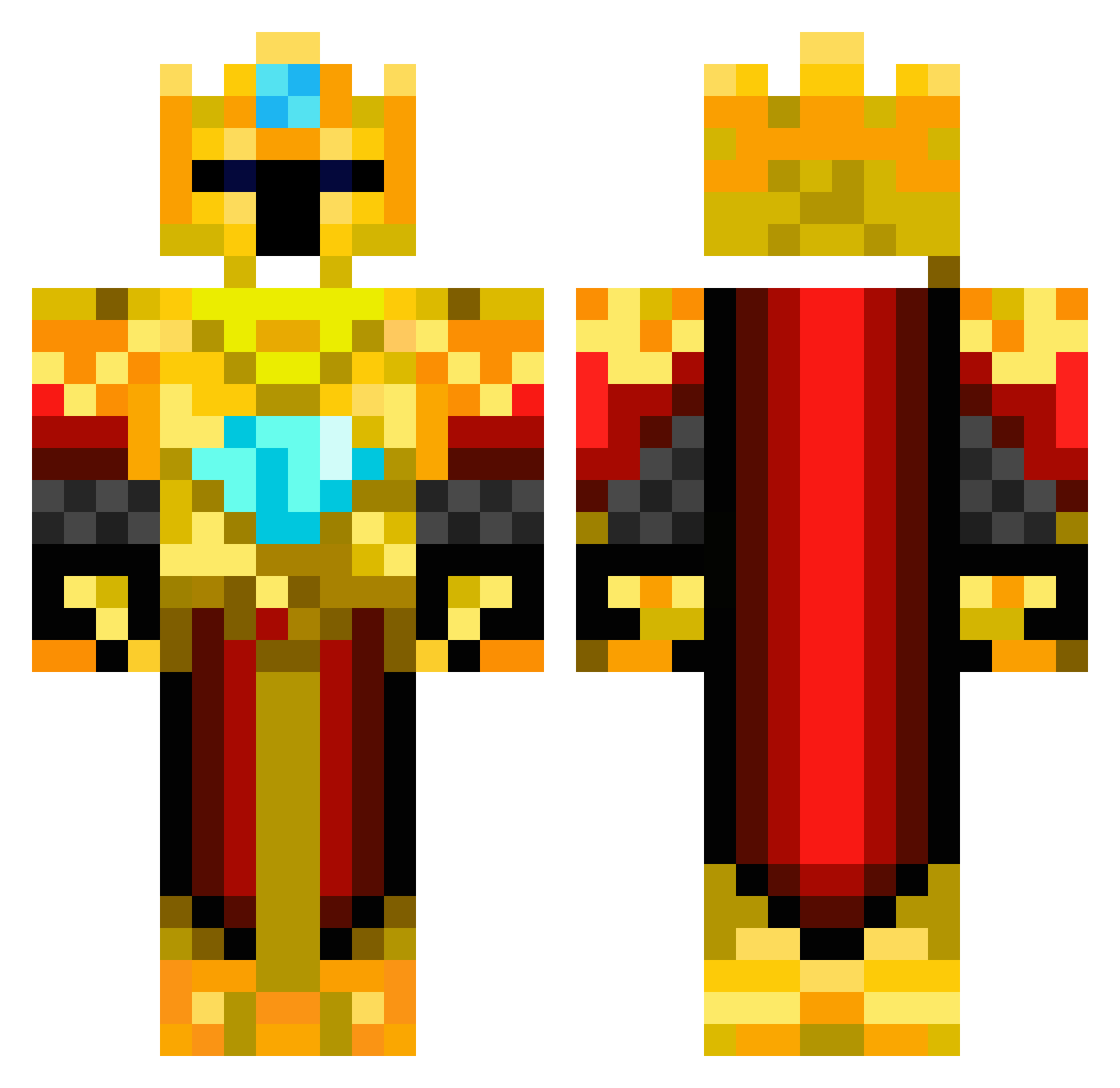 lagiacrus2012 Minecraft skin, front and back view